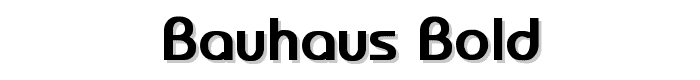 Bauhaus Bold font